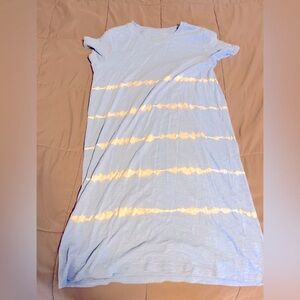 New w/o tags Size S target blue and white tie dye T-shirt dress.